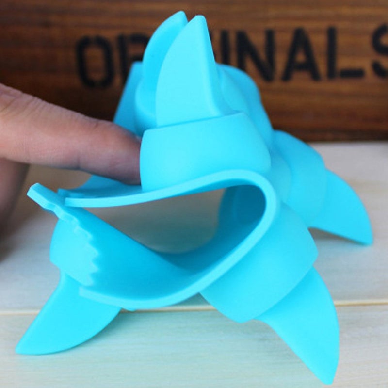KASIMO Novelty Silicone Diy Mould Shark Fin Chocolate Jello Mould Mold Ice Cube Tray Tool freeze Maker 2 Pack From KASIMO Blue - Image 4
